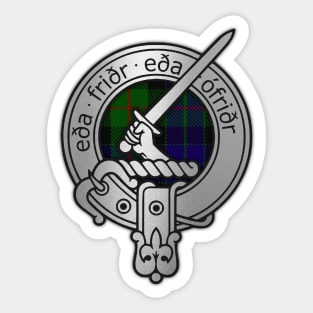 Clan Gunn Crest & Tartan - Old Norse Sticker